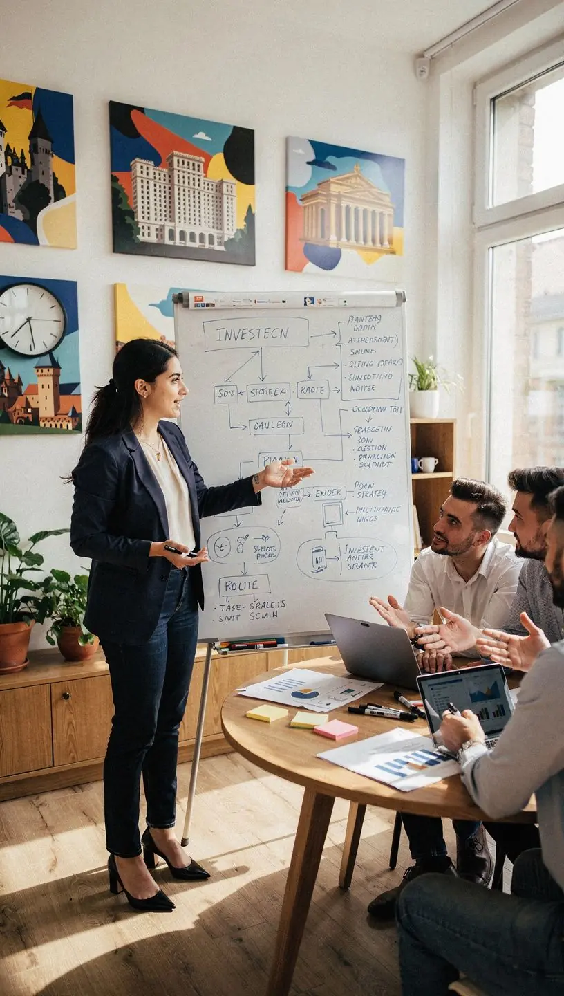 Professional team collaboration